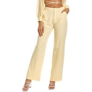 NWT Danielle Bernstein Classic Trousers in Buttermilk WeWoreWhat